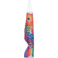 Koi Windsock - Rainbow Swirl Fish