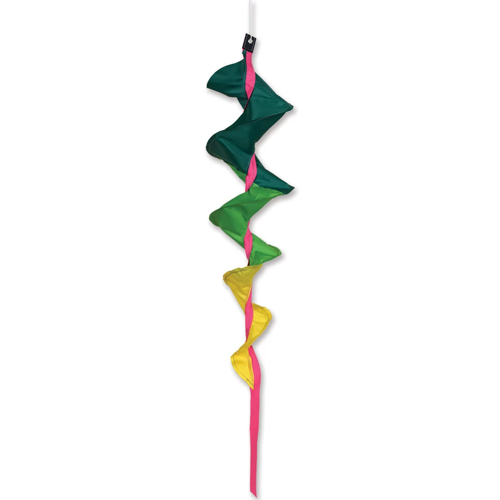 SoundWinds Small Fusilli Spinning Windsock - Green 3 SoundWinds Small Fusilli Spinning Windsock - Green