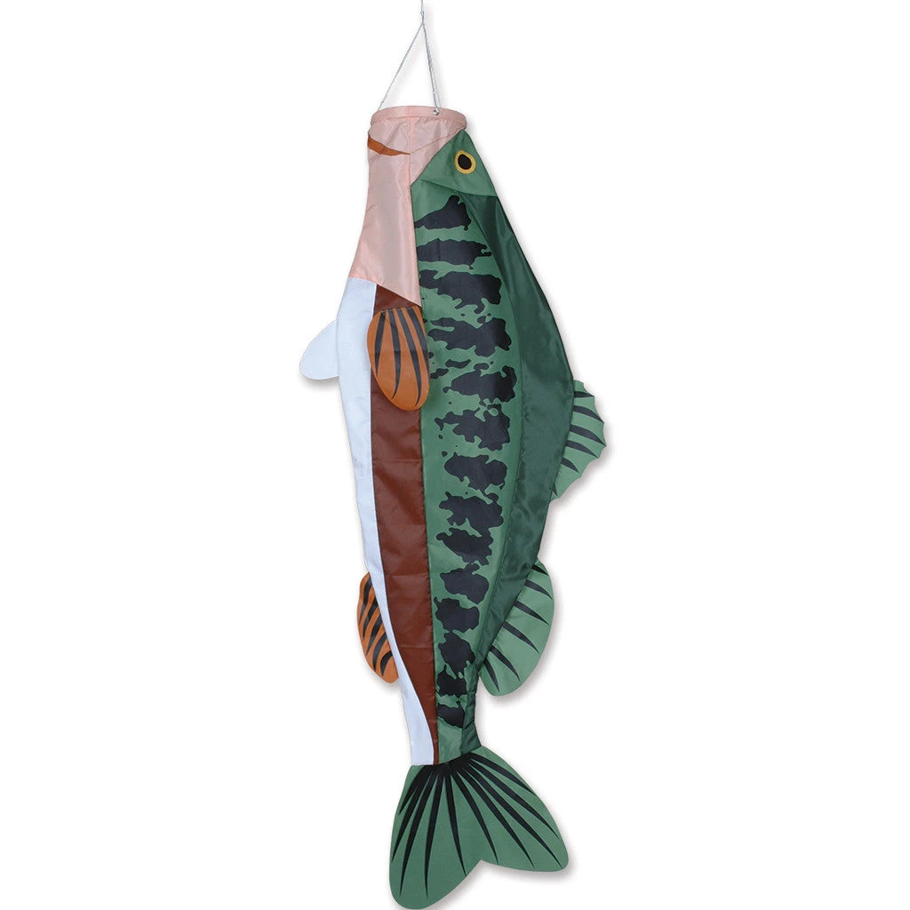 52 In. Large Mouth Bass Fish Windsock 3 52 In. Large Mouth Bass Fish Windsock