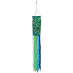 Embroidered Applique Windsock - Shamrocks