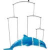 Glass Fish Mobile - Dolphin 1 Glass Fish Mobile - Dolphin -Kite And Flag Shop 81202p Dolphin