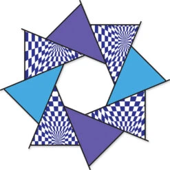 20 In. F-Stop Spinner For Kites And Line - Cool Op-Art