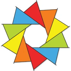 40 In. F-Stop Spinner For Kites And Line - Rainbow