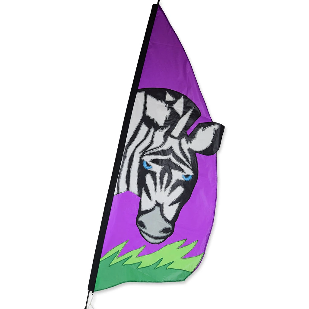 3.5 Ft. Recumbent Bike Feather Banner - Zebra 4 3.5 Ft. Recumbent Bike Feather Banner - Zebra - Image 2