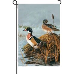 12 In. Flag - Steamy Wood Ducks