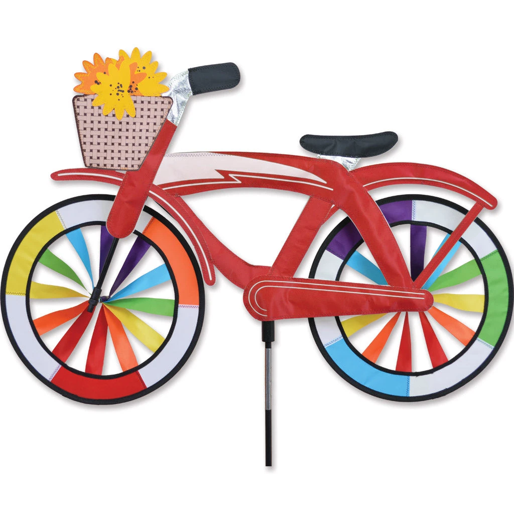 30 In. Bike Spinner - Red Classic Cruiser 3 30 In. Bike Spinner - Red Classic Cruiser