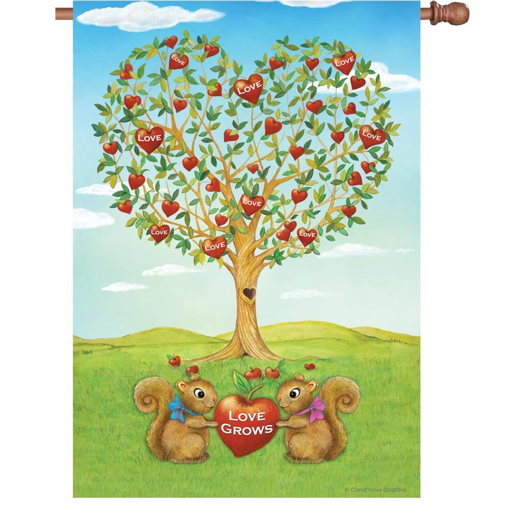 28 In. Flag - Love Grows 3 28 In. Flag - Love Grows